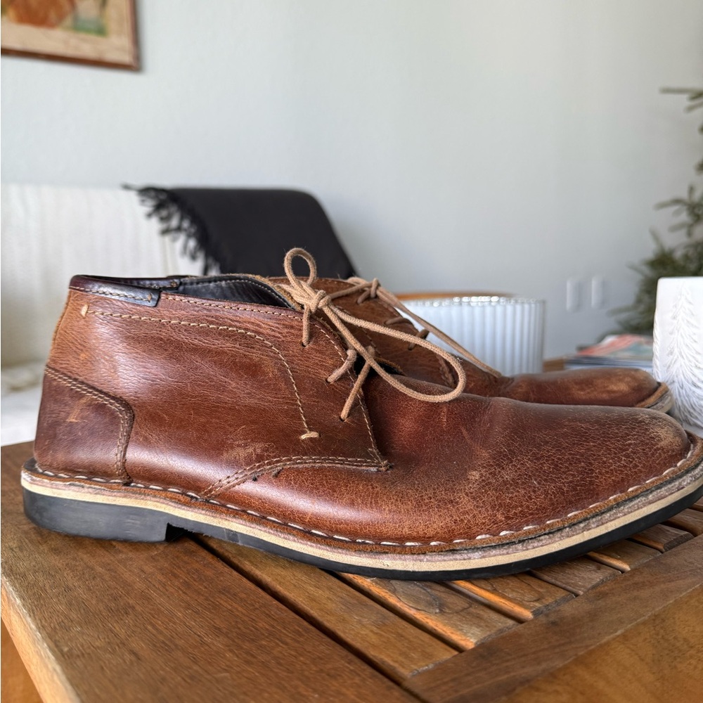 Steve Madden Leather Harken Boots